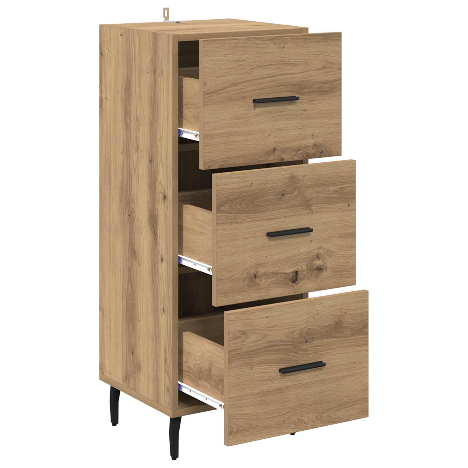 Πλαϊνό γραφείο με συρτάρι artisan δρυς 34 x 34.5 x 90 εκ - Pakobazaar