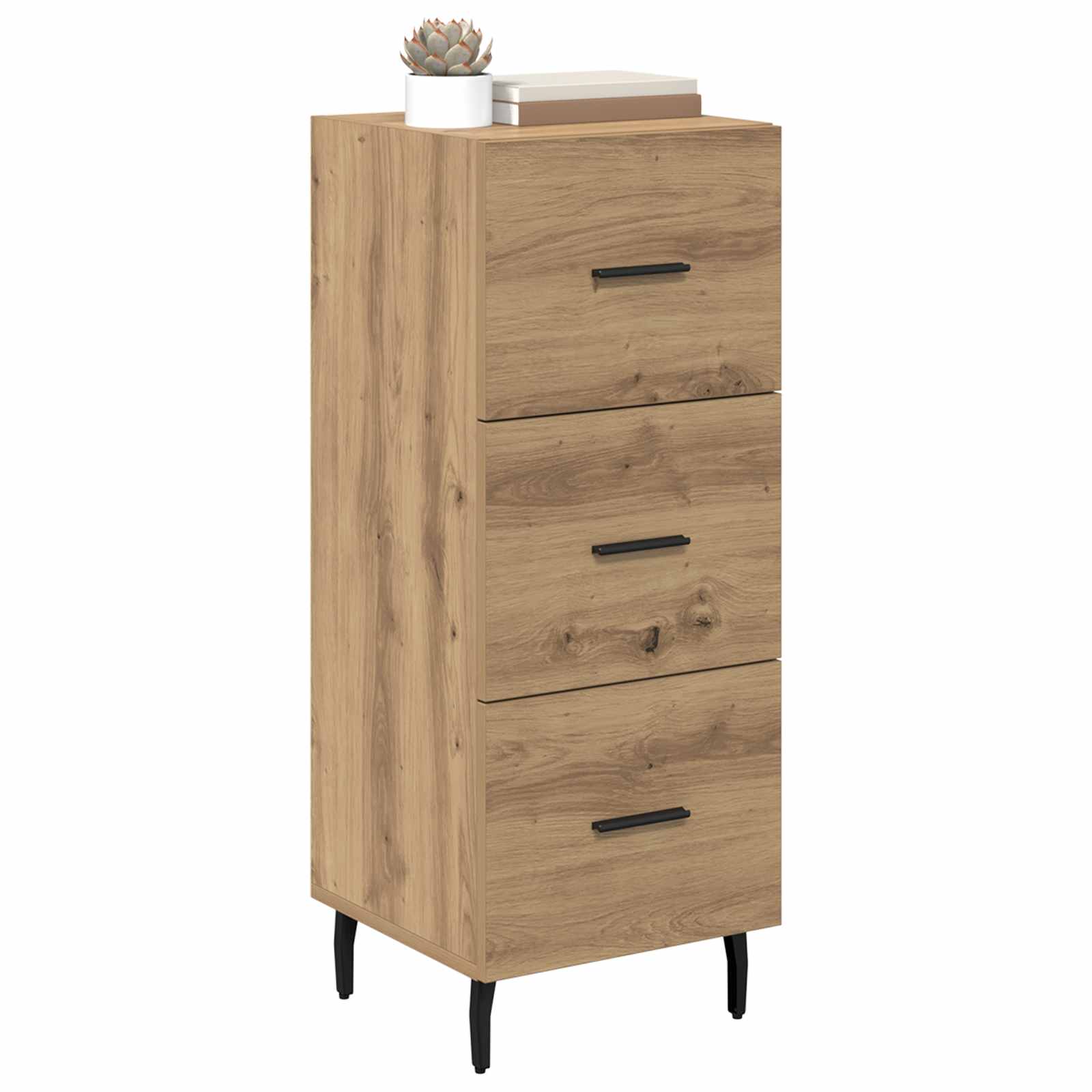 Πλαϊνό γραφείο με συρτάρι artisan δρυς 34 x 34.5 x 90 εκ - Pakobazaar