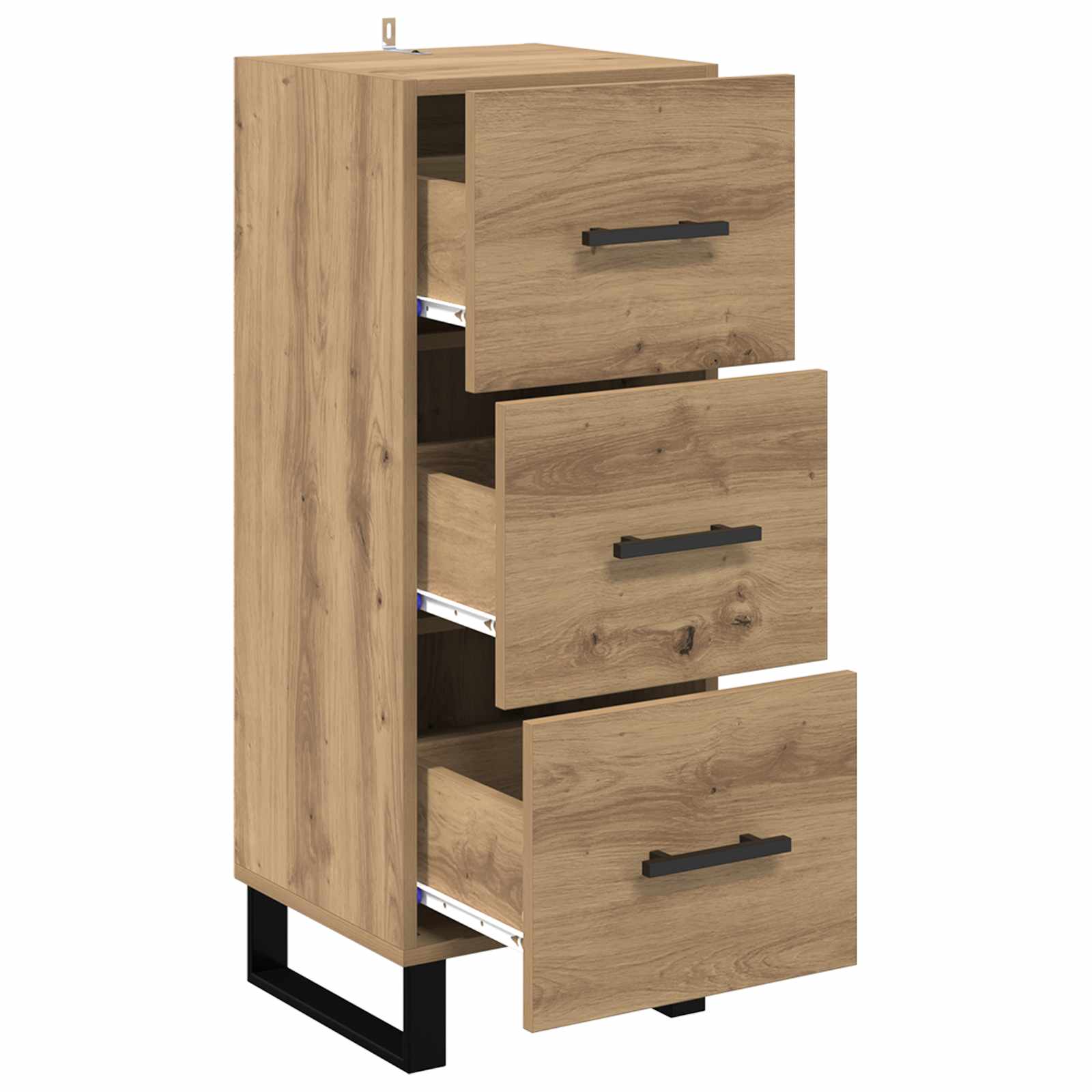 Πλαϊνό γραφείο με συρτάρι Artisan Oak 34,5 x 34 x 90 εκ. - Pakobazaar