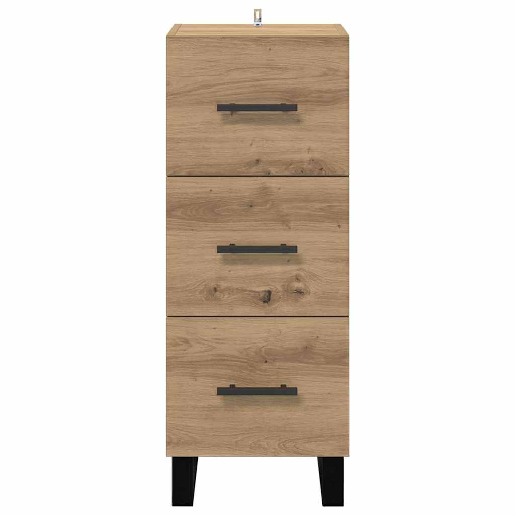 Πλαϊνό γραφείο με συρτάρι Artisan Oak 34,5 x 34 x 90 εκ. - Pakobazaar
