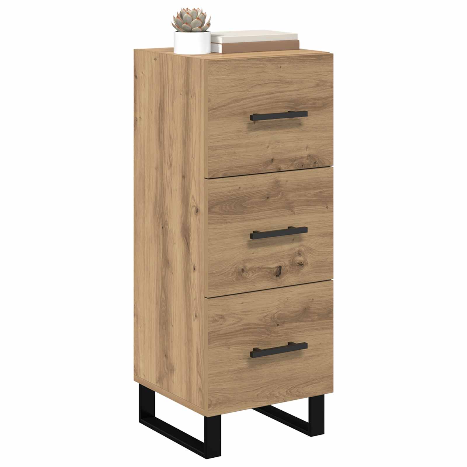 Πλαϊνό γραφείο με συρτάρι Artisan Oak 34,5 x 34 x 90 εκ. - Pakobazaar