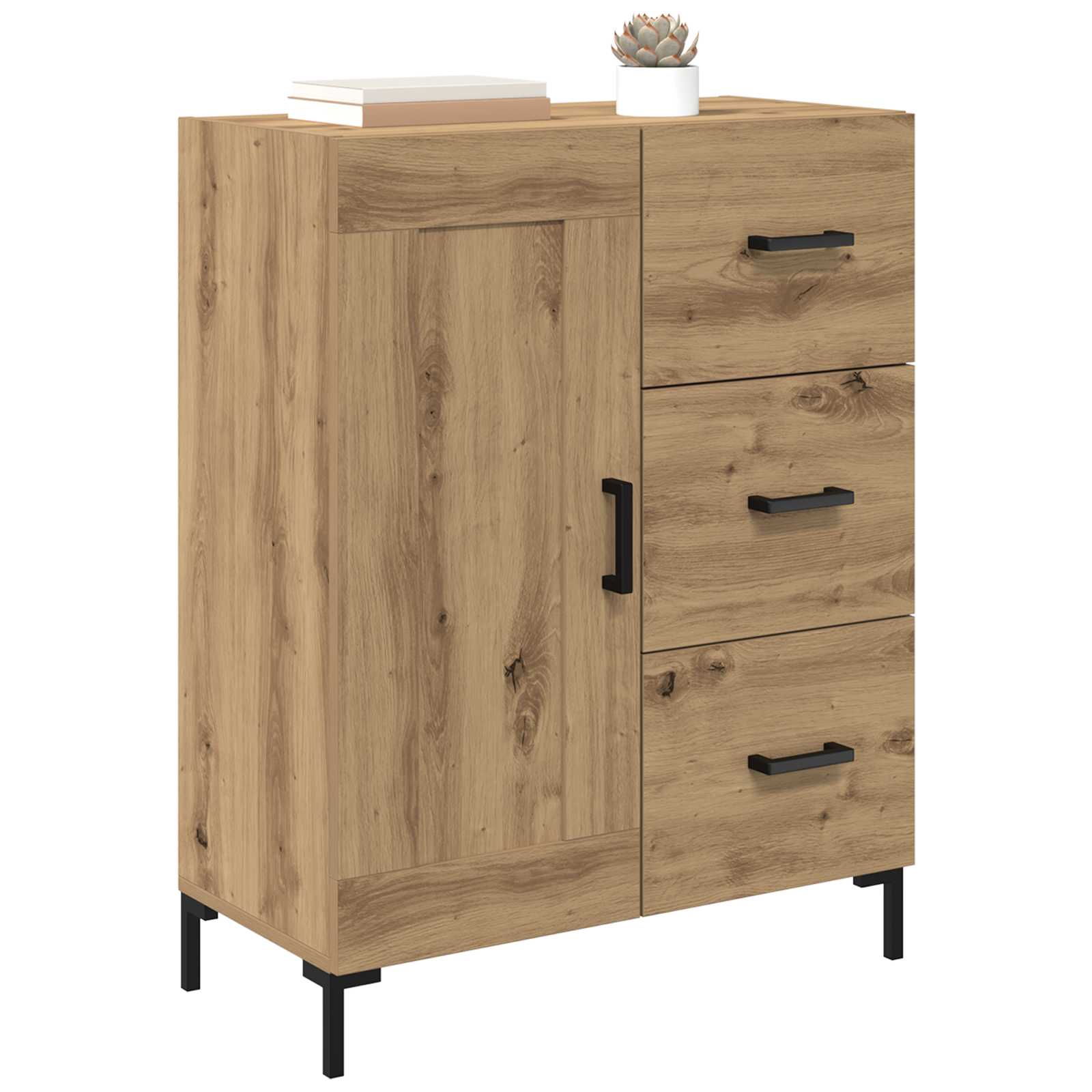 Πλαϊνό γραφείο με συρτάρι artisan δρυς 69.5 x 34 x 90 εκ. - Pakobazaar