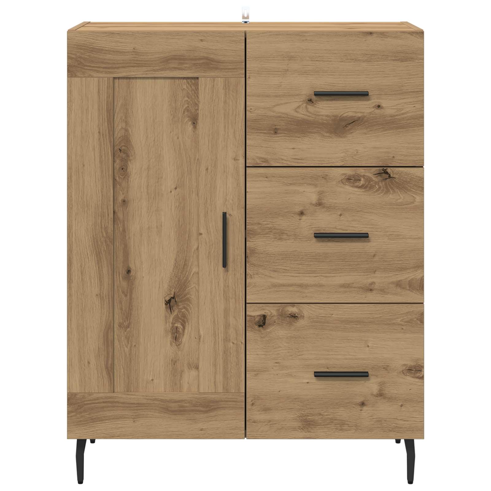 Πλαϊνό γραφείο με συρτάρι Artisan Oak 69,5 x 34 x 90 εκ. - Pakobazaar