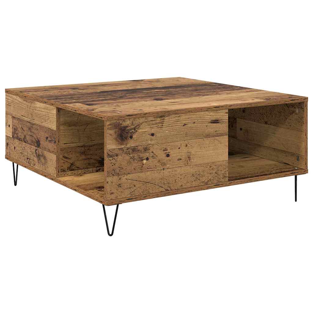 Τραπεζάκι σαλονιού Παλιό Ξύλο 80 x 80 x 36,5 εκ - Pakobazaar