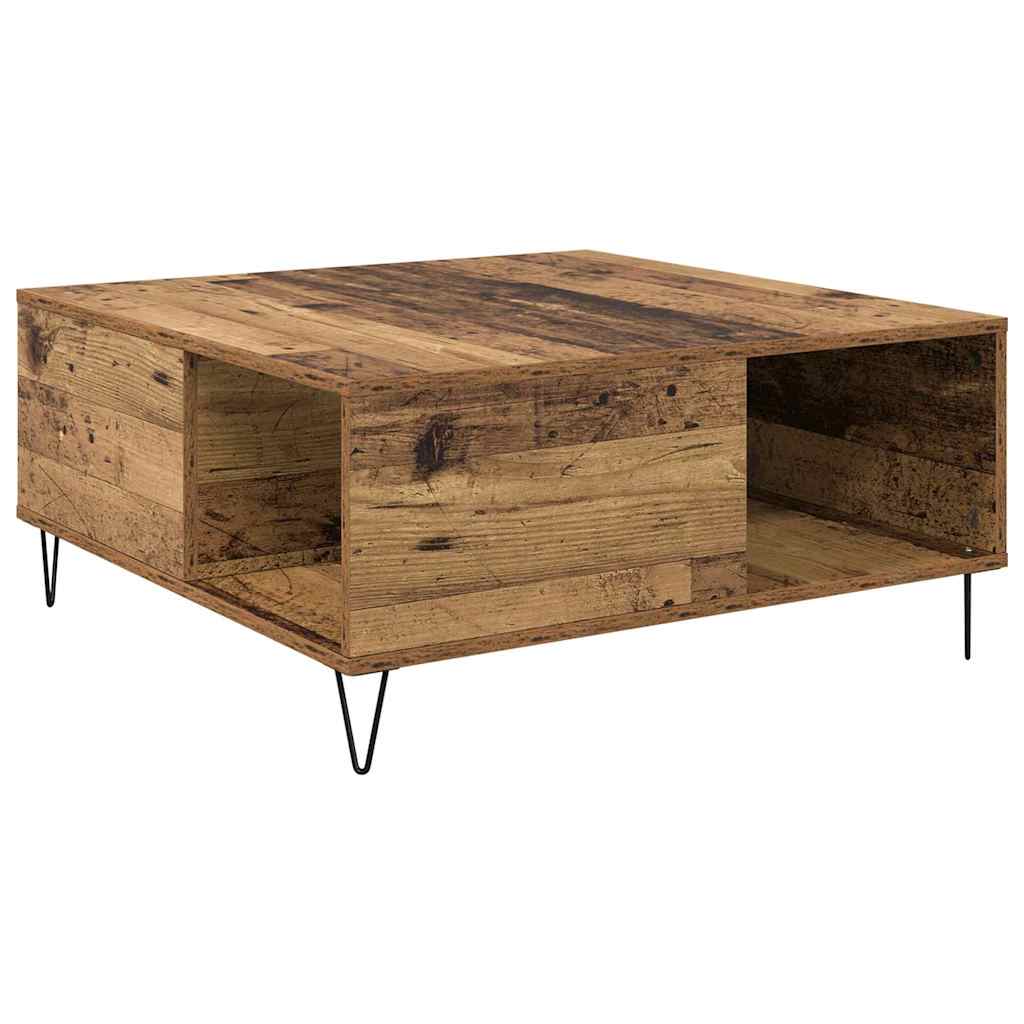 Τραπεζάκι σαλονιού Παλιό Ξύλο 80 x 80 x 36,5 εκ - Pakobazaar