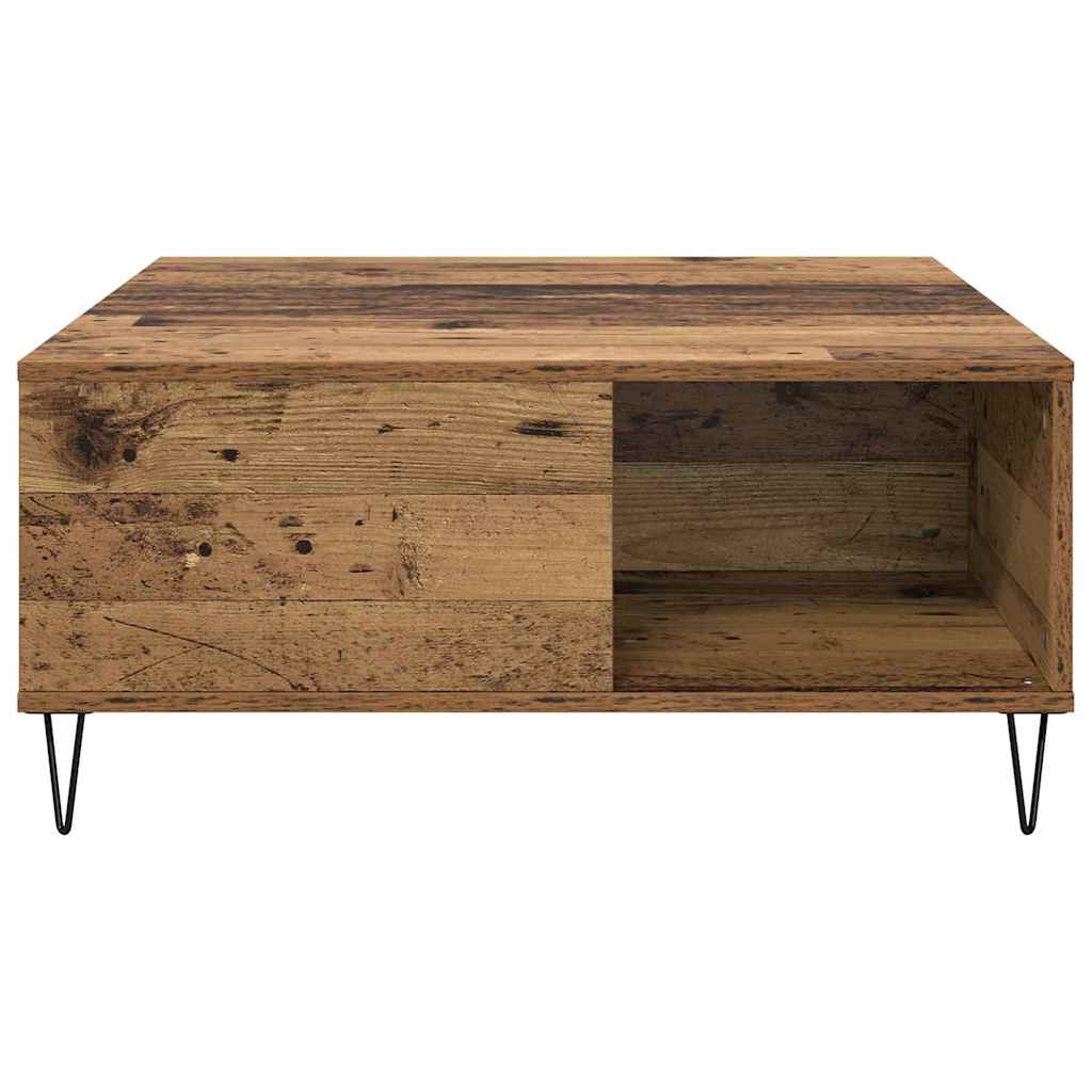 Τραπεζάκι σαλονιού Παλιό Ξύλο 80 x 80 x 36,5 εκ - Pakobazaar