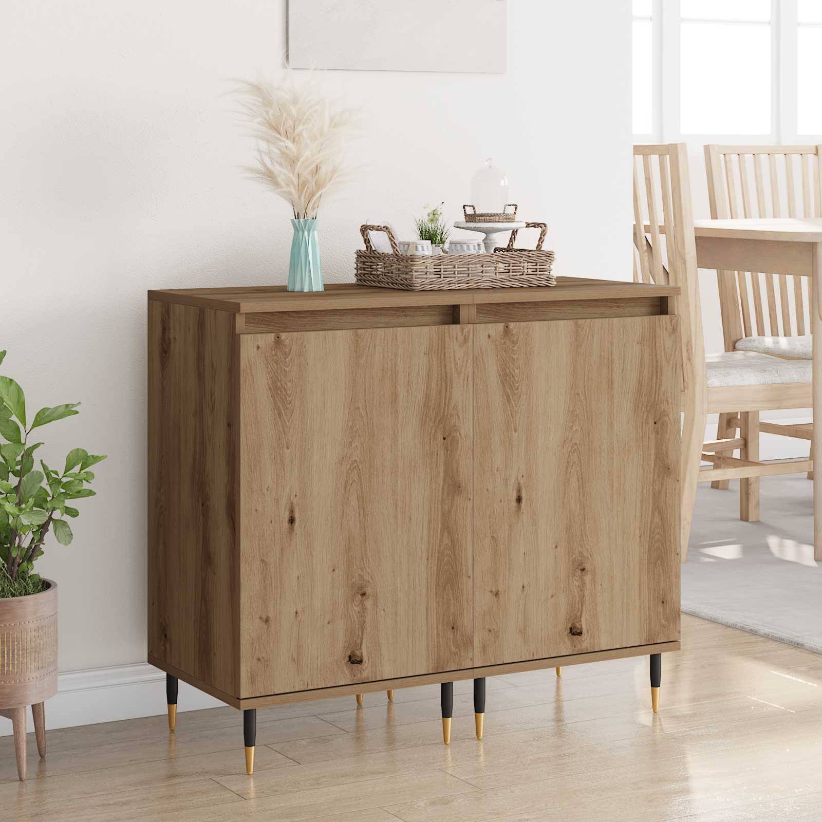 Πλαϊνό γραφείο 2 pcs Artisan Oak 40 x 35 x 70 εκ.