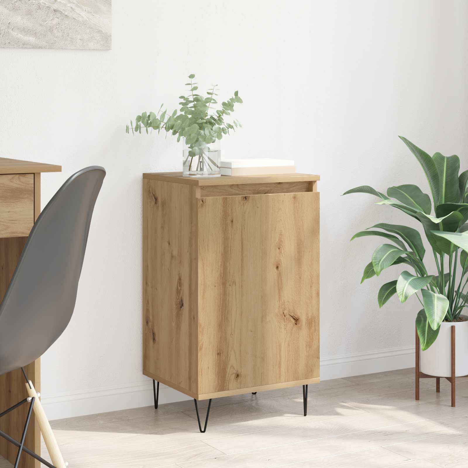 Πλαϊνό γραφείο Artisan Oak 40 x 35 x 70 εκ. Επεξεργασμένο ξύλο - Pakobazaar