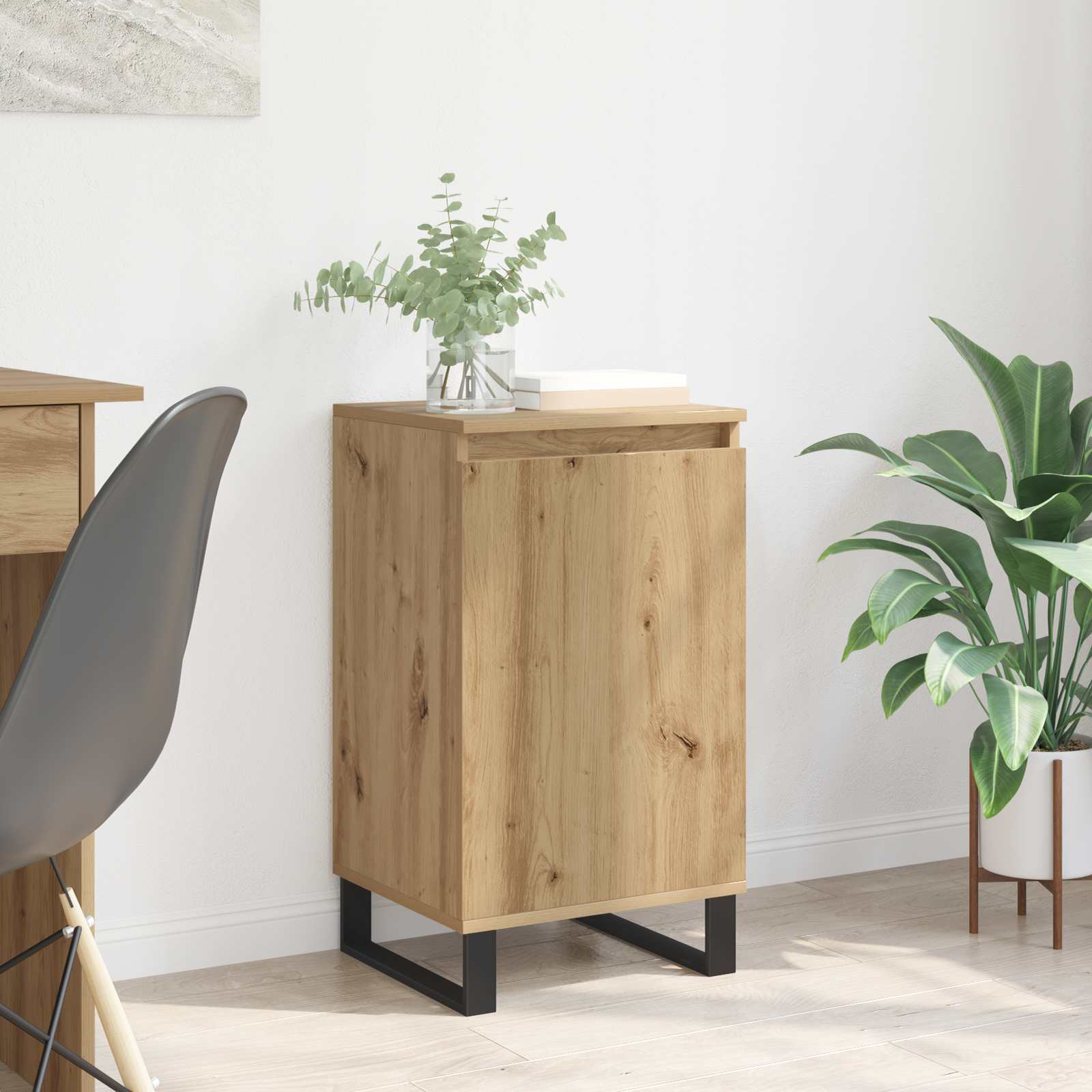 Πλαϊνό γραφείο Artisan Oak 40 x 35 x 70 εκ. Επεξεργασμένο ξύλο - Pakobazaar