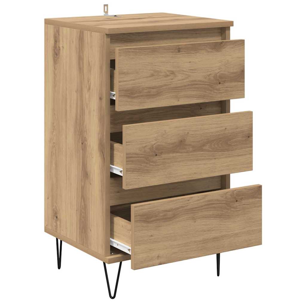 Πλαϊνό γραφείο με συρτάρι Artisan Oak 40 x 35 x 70 εκ.