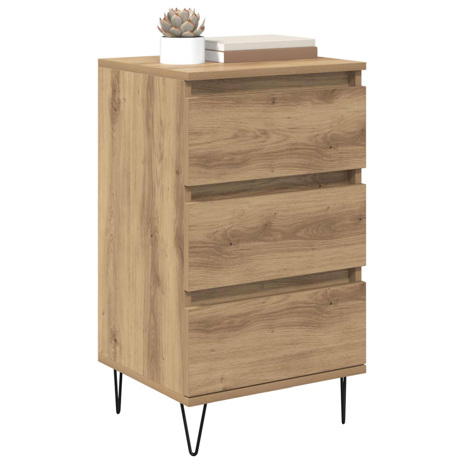 Πλαϊνό γραφείο με συρτάρι Artisan Oak 40 x 35 x 70 εκ. - Pakobazaar