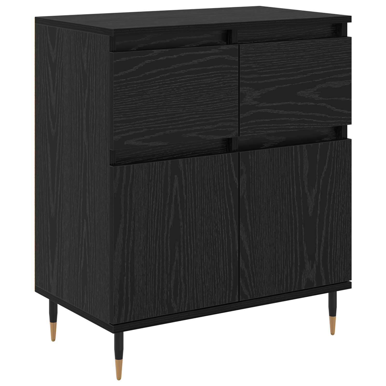 Πλαϊνό γραφείο με συρτάρι Μαύρη Οξυά 60 x 35 x 70 cm - Pakobazaar