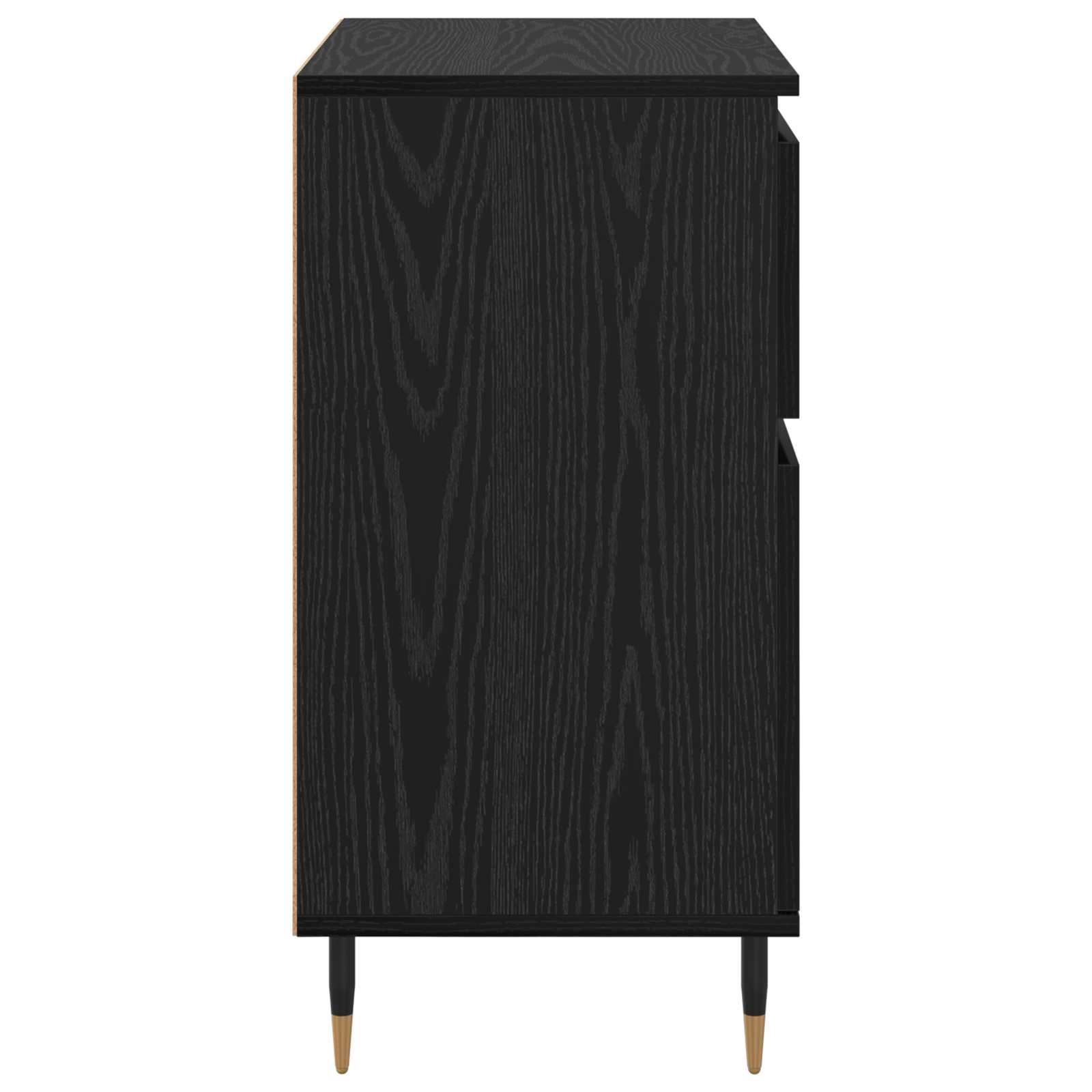 Πλαϊνό γραφείο με συρτάρι Μαύρη Οξυά 60 x 35 x 70 cm - Pakobazaar