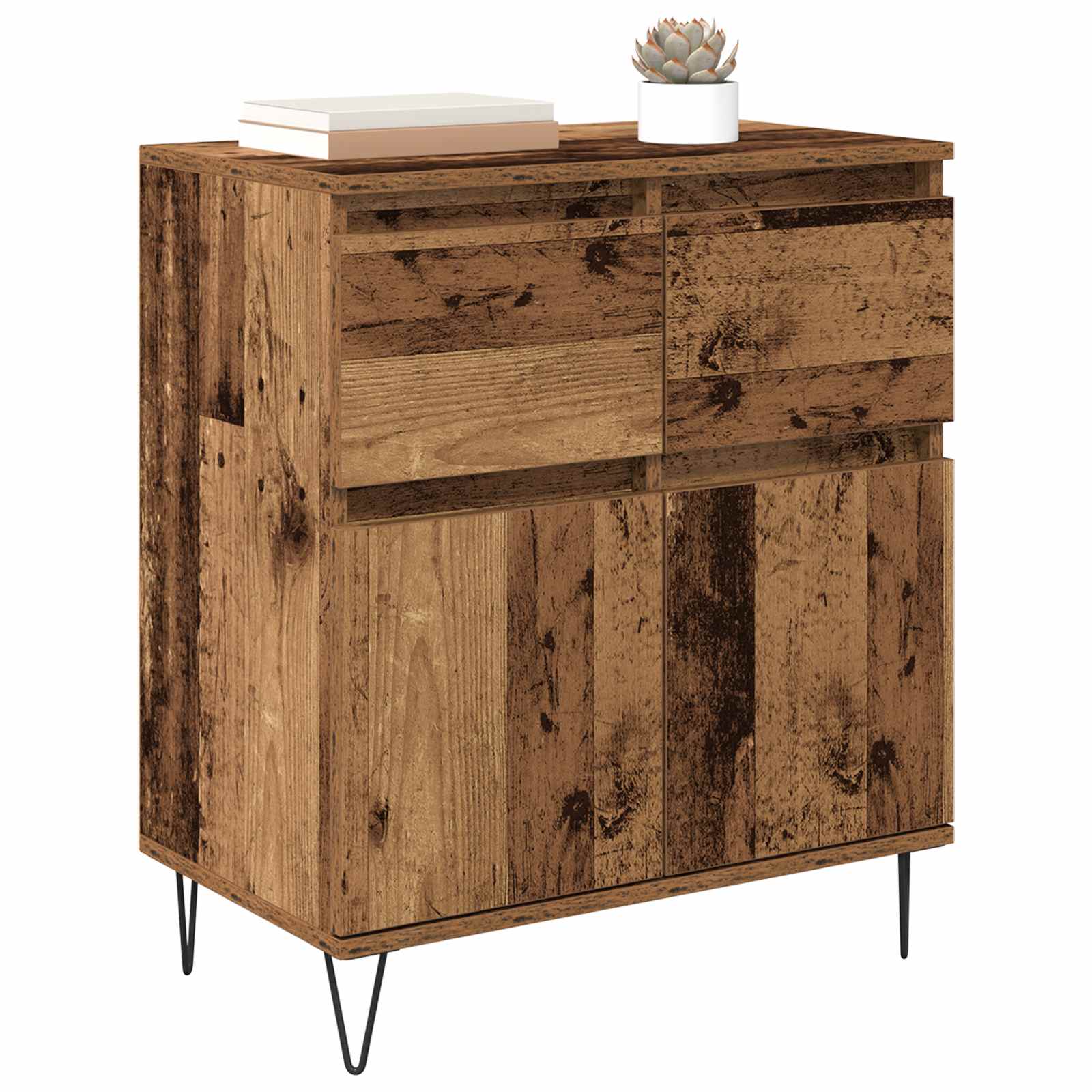 Πλαϊνό γραφείο με συρτάρι Παλιό Ξύλο 60 x 35 x 70 cm - Pakobazaar