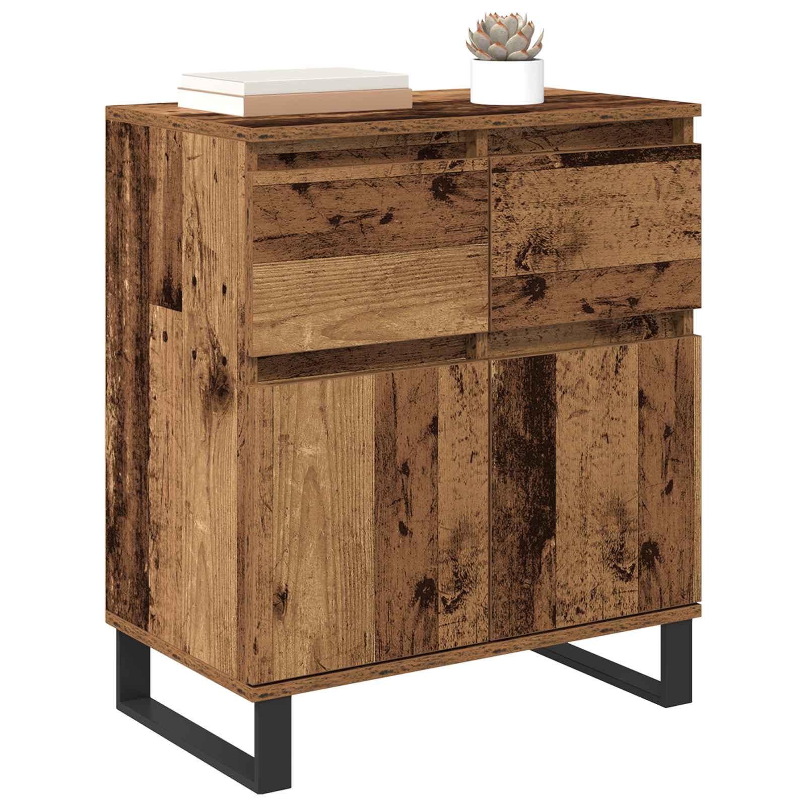 Πλαϊνό γραφείο με συρτάρι Παλιό Ξύλο 60 x 35 x 70 cm - Pakobazaar