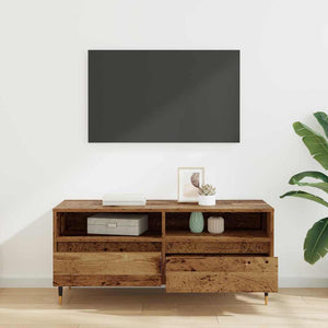Ντουλάπι TV με συρτάρι Παλιό Ξύλο 100 x 34,5 x 44,5 εκ.