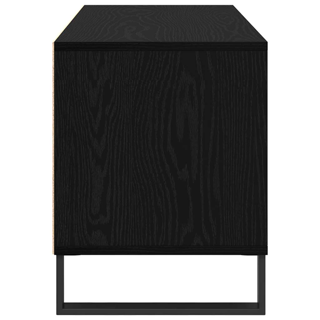 Ντουλάπι TV με συρτάρι Μαύρη Οξυά 100 x 34,5 x 44,5 εκ.
