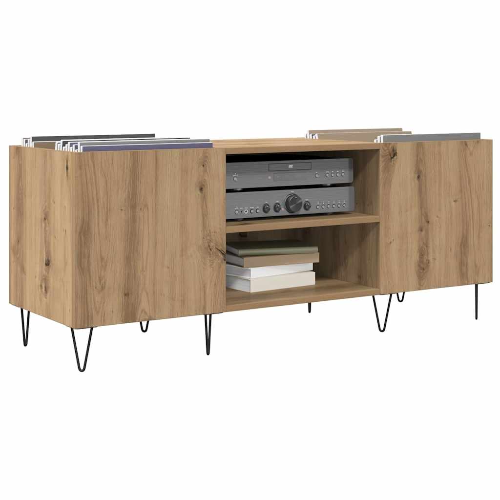 Ντουλάπι δίσκων βινυλίου με ράφι Artisan Oak 121 x 38 x 48 cm - Pakobazaar