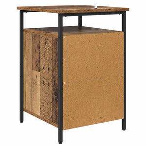 Κομοδίνο 2 pcs Παλιό ξύλο 40 x 42 x 60 εκ. Επεξεργασμένο ξύλο - Pakobazaar