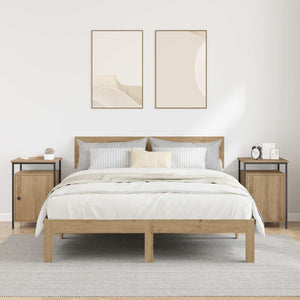 Κομοδίνο 2 pcs Artisan Oak 40 x 42 x 60 εκ. Επεξεργασμένο ξύλο - Pakobazaar