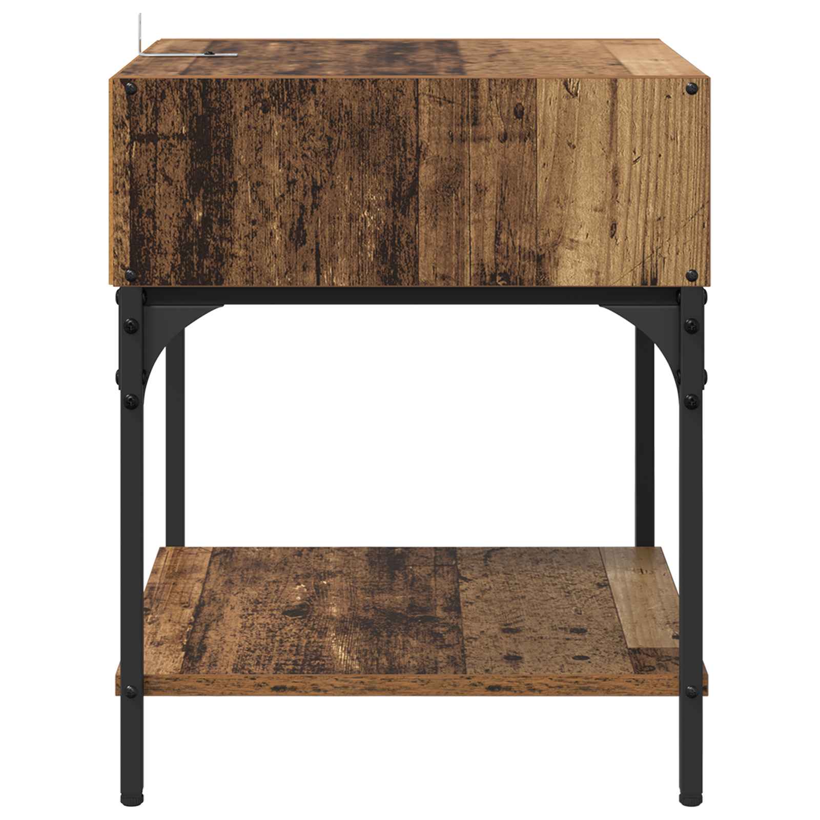 Κομοδίνο 2 pcs Παλιό ξύλο 40 x 40 x 50 cm Επεξεργασμένο ξύλο - Pakobazaar