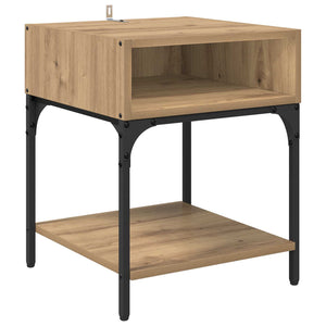 Κομοδίνο 2 pcs Artisan Oak 40 x 40 x 50 cm Επεξεργασμένο ξύλο - Pakobazaar