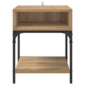 Κομοδίνο 2 pcs Artisan Oak 40 x 40 x 50 cm Επεξεργασμένο ξύλο - Pakobazaar