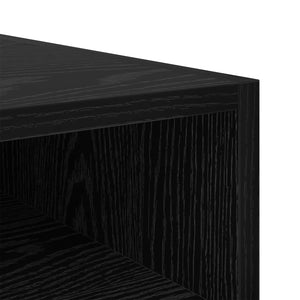Κομοδίνο Μαύρη Οξυά 40 x 40 x 50 cm Επεξεργασμένο ξύλο - Pakobazaar