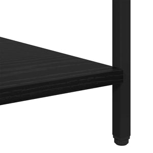 Κομοδίνο 2 pcs Μαύρη Οξυά 40 x 40 x 50 cm Επεξεργασμένο ξύλο - Pakobazaar