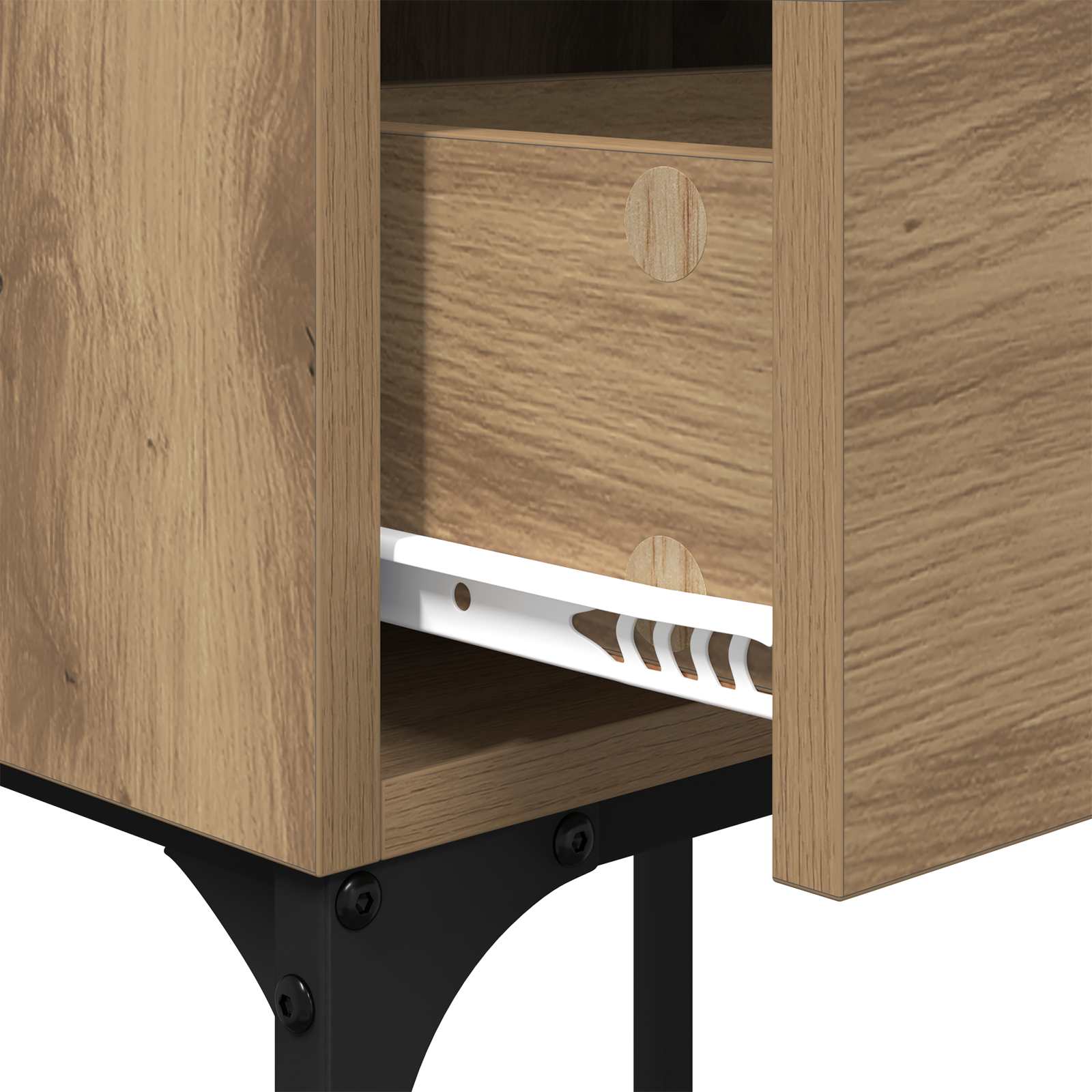 Κομοδίνο Artisan Oak 40 x 29 x 60 εκ Επεξεργασμένο ξύλο - Pakobazaar