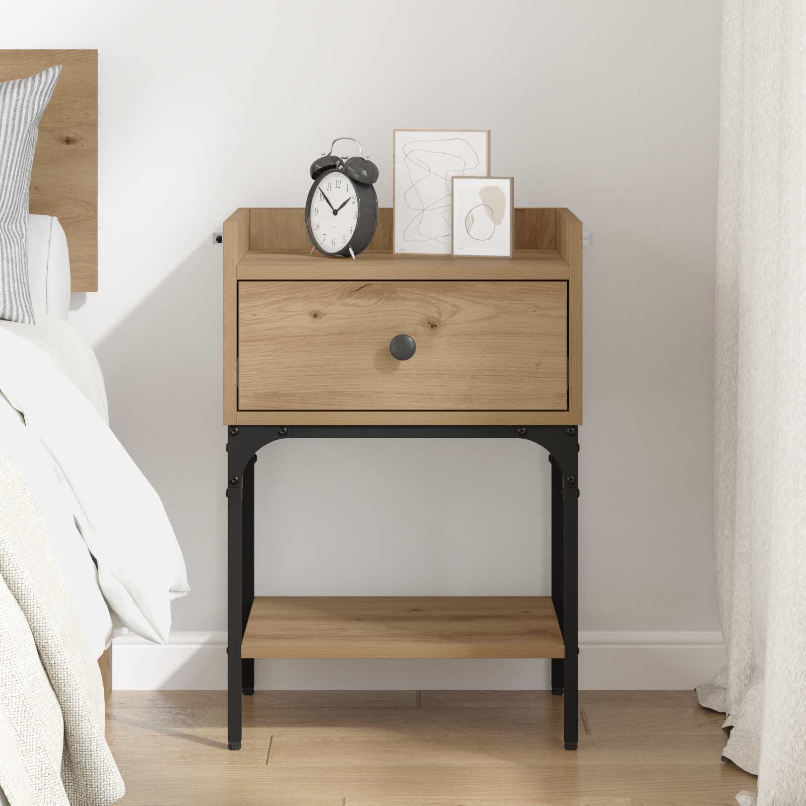 Κομοδίνο Artisan Oak 40 x 29 x 60 εκ Επεξεργασμένο ξύλο - Pakobazaar