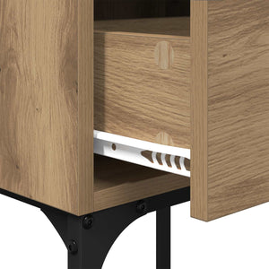 Κομοδίνο 2 pcs Artisan Oak 40 x 29 x 60 εκ Επεξεργασμένο ξύλο - Pakobazaar
