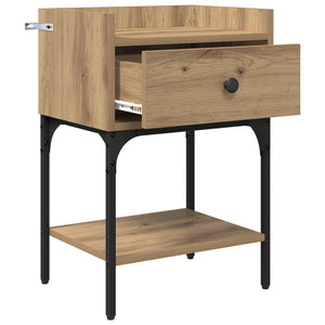 Κομοδίνο 2 pcs Artisan Oak 40 x 29 x 60 εκ Επεξεργασμένο ξύλο - Pakobazaar