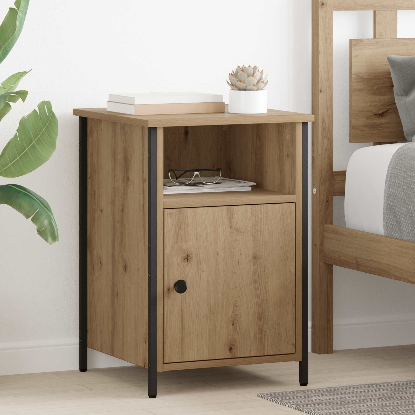Κομοδίνο Artisan Oak 40 x 42 x 60 εκ. Επεξεργασμένο ξύλο - Pakobazaar