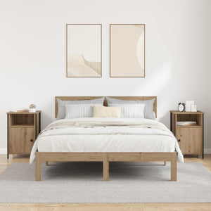 Κομοδίνο 2 pcs Artisan Oak 40 x 42 x 60 εκ. Επεξεργασμένο ξύλο - Pakobazaar
