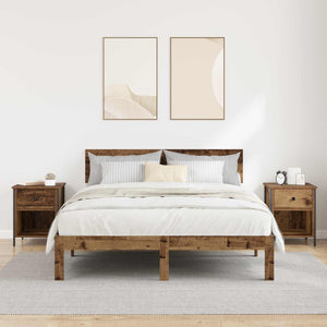 Κομοδίνο 2 pcs Παλιό ξύλο 40 x 42 x 50 cm Επεξεργασμένο ξύλο - Pakobazaar