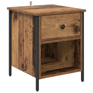 Κομοδίνο 2 pcs Παλιό ξύλο 40 x 42 x 50 cm Επεξεργασμένο ξύλο - Pakobazaar