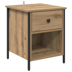 Κομοδίνο 2 pcs Artisan Oak 40 x 42 x 50 cm Επεξεργασμένο ξύλο - Pakobazaar