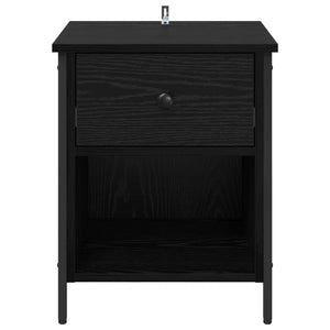 Κομοδίνο Μαύρη Οξυά 40 x 42 x 50 cm Επεξεργασμένο ξύλο - Pakobazaar