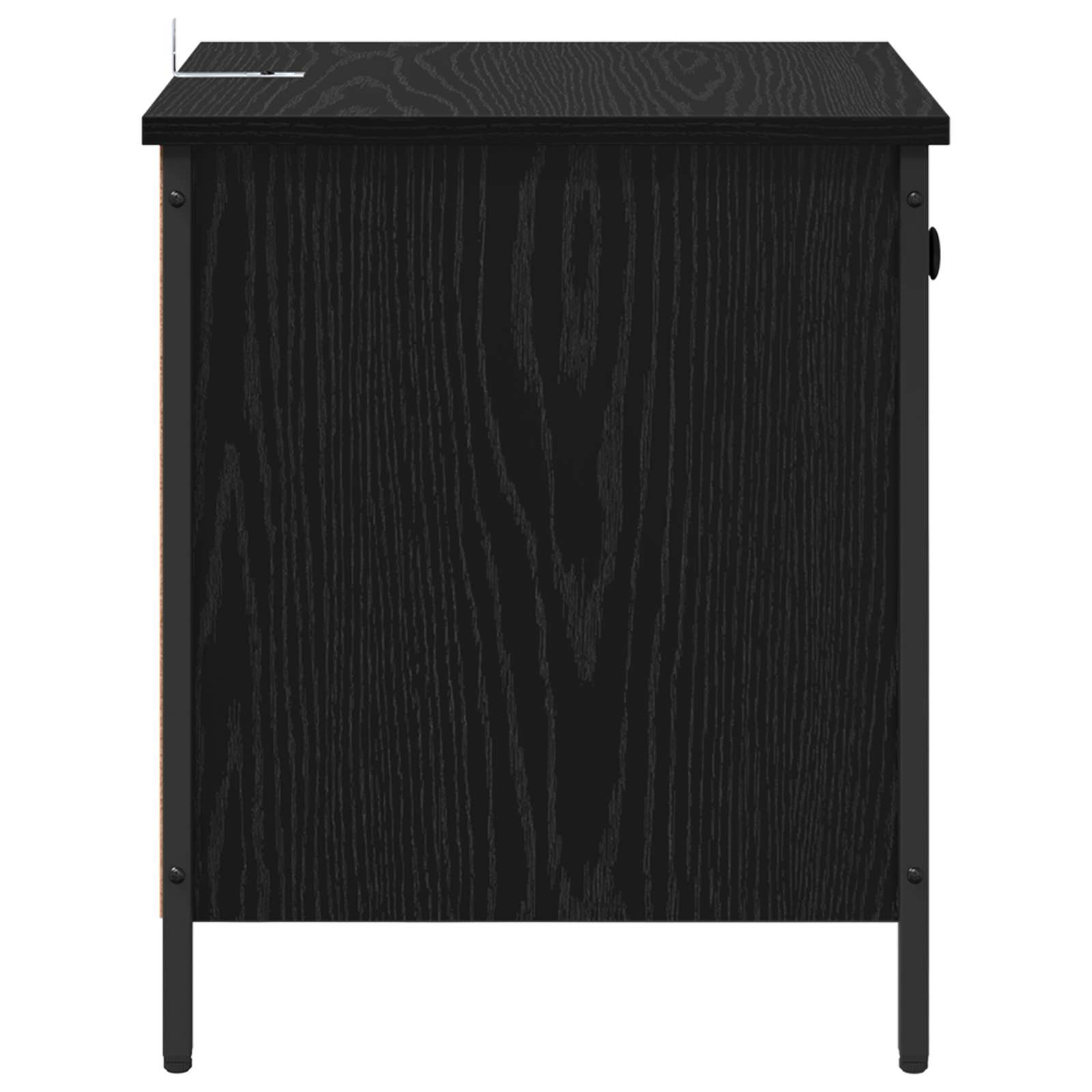 Κομοδίνο 2 pcs Μαύρη Οξυά 40 x 42 x 50 cm Επεξεργασμένο ξύλο - Pakobazaar