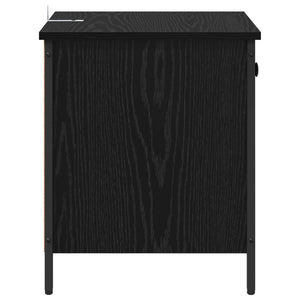 Κομοδίνο 2 pcs Μαύρη Οξυά 40 x 42 x 50 cm Επεξεργασμένο ξύλο - Pakobazaar