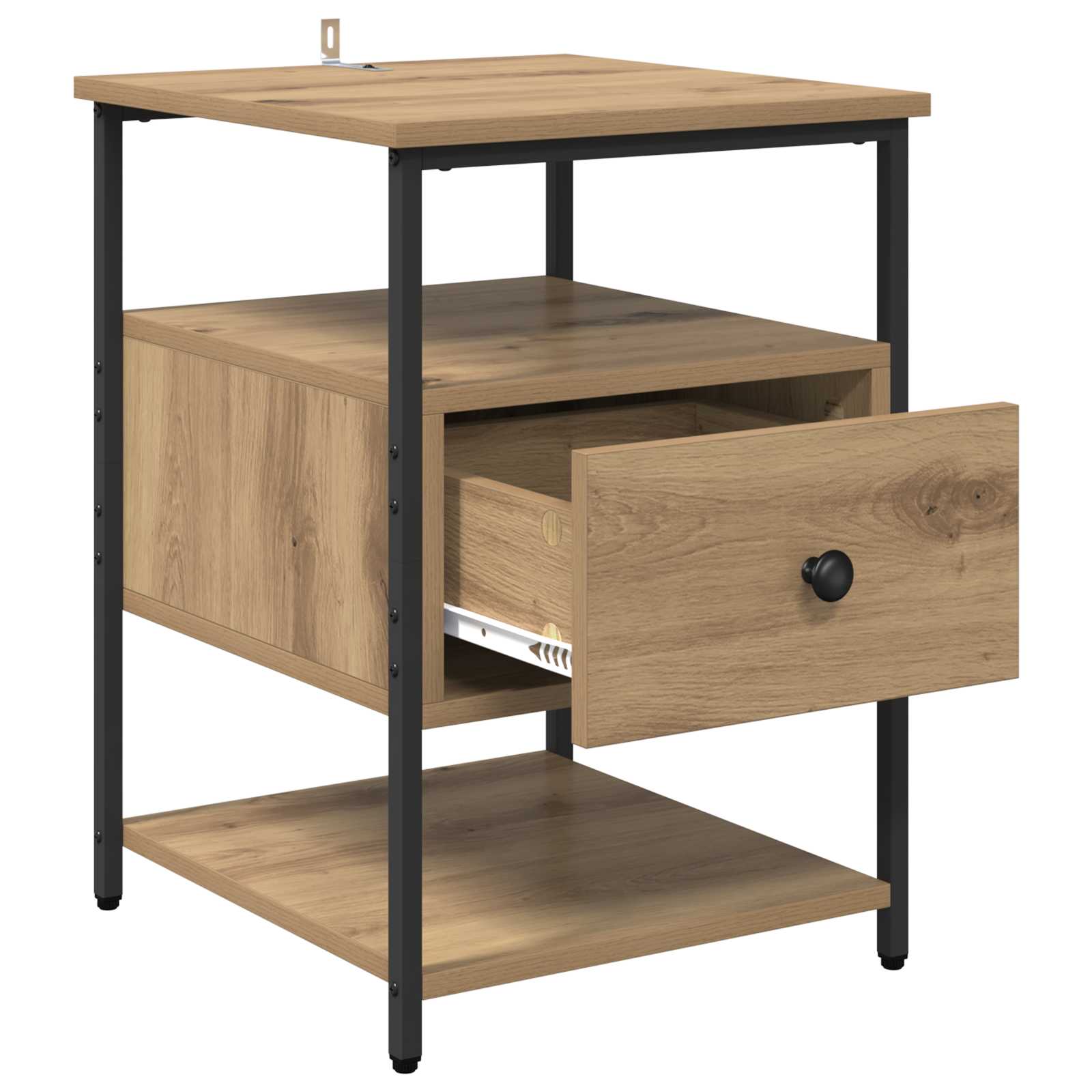 Κομοδίνο 2 pcs Artisan Oak 40 x 42 x 56 εκ Επεξεργασμένο ξύλο - Pakobazaar