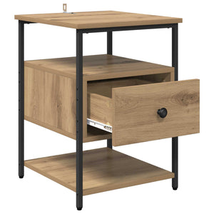 Κομοδίνο 2 pcs Artisan Oak 40 x 42 x 56 εκ Επεξεργασμένο ξύλο - Pakobazaar