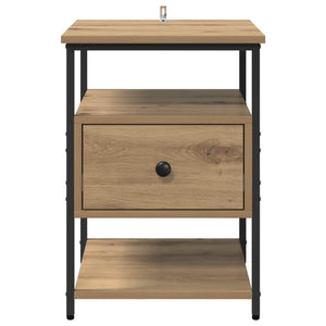 Κομοδίνο 2 pcs Artisan Oak 40 x 42 x 56 εκ Επεξεργασμένο ξύλο - Pakobazaar