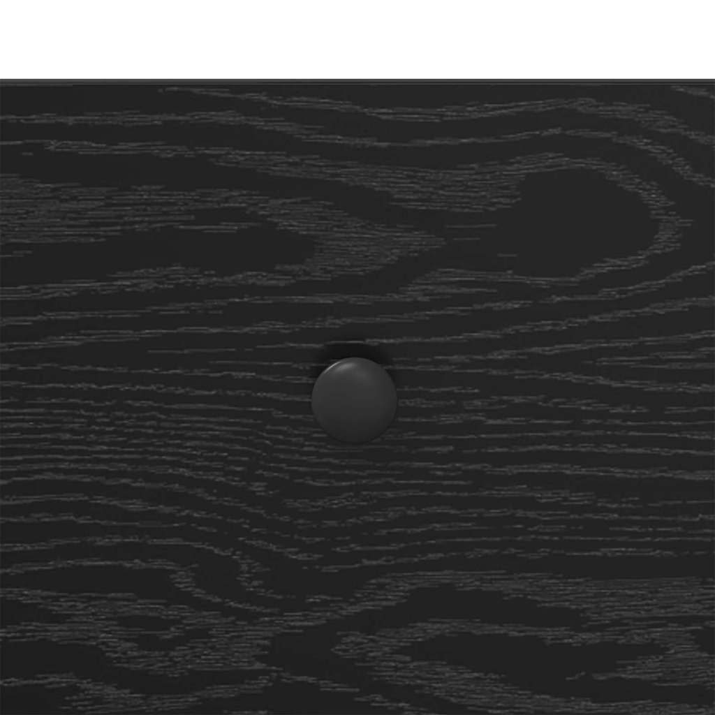 Κομοδίνο Μαύρη Οξυά 40 x 42 x 56 εκ Επεξεργασμένο ξύλο - Pakobazaar