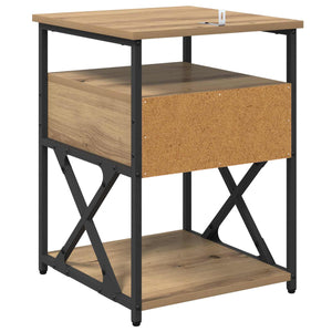 Κομοδίνο Artisan Oak 40 x 42 x 55 εκ Επεξεργασμένο ξύλο - Pakobazaar