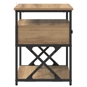 Κομοδίνο Artisan Oak 40 x 42 x 55 εκ Επεξεργασμένο ξύλο - Pakobazaar