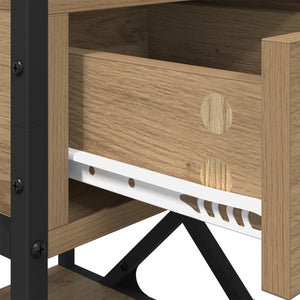 Κομοδίνο 2 pcs Artisan Oak 40 x 42 x 55 εκ Επεξεργασμένο ξύλο - Pakobazaar