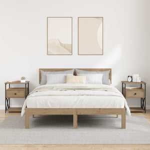 Κομοδίνο 2 pcs Artisan Oak 40 x 42 x 55 εκ Επεξεργασμένο ξύλο - Pakobazaar