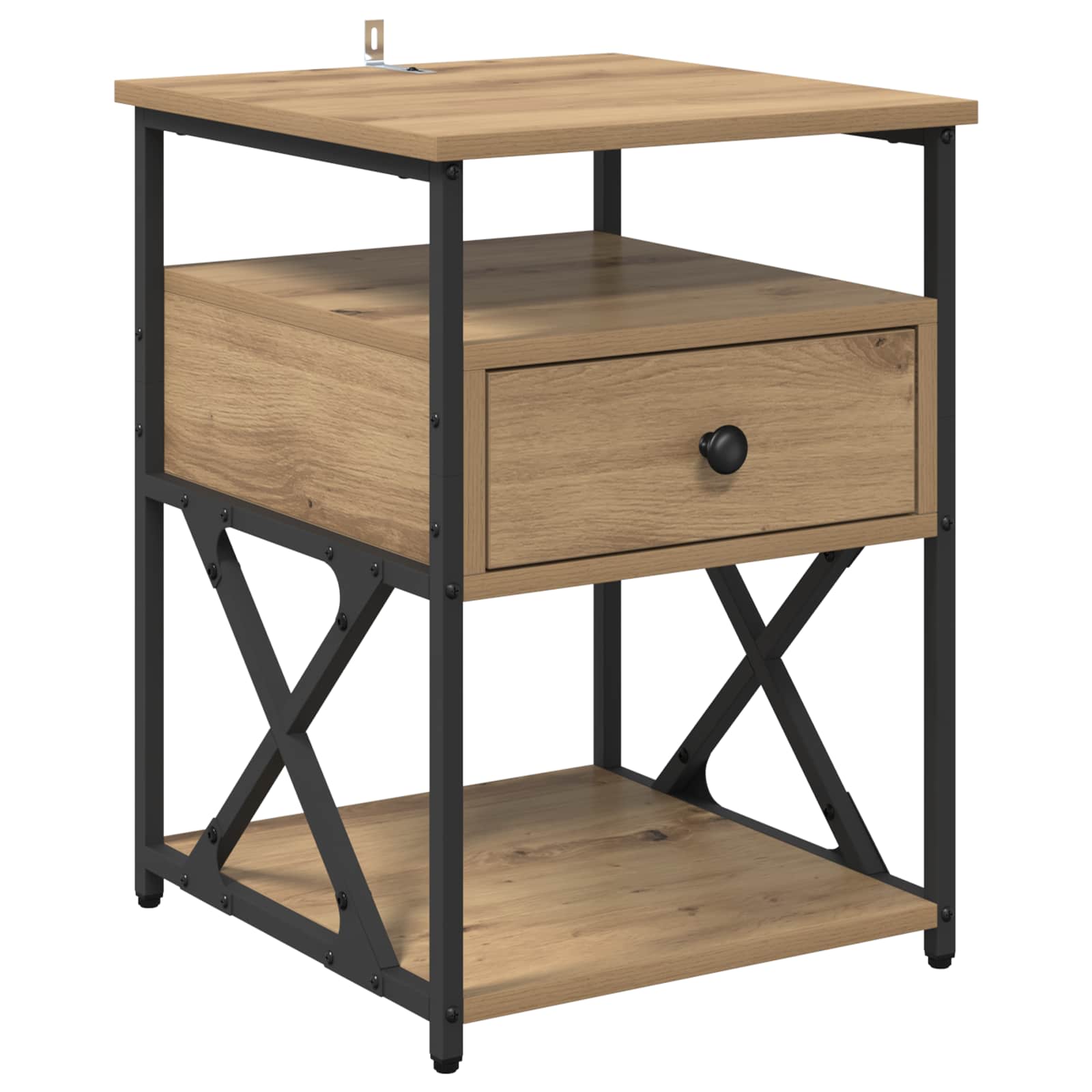 Κομοδίνο 2 pcs Artisan Oak 40 x 42 x 55 εκ Επεξεργασμένο ξύλο - Pakobazaar